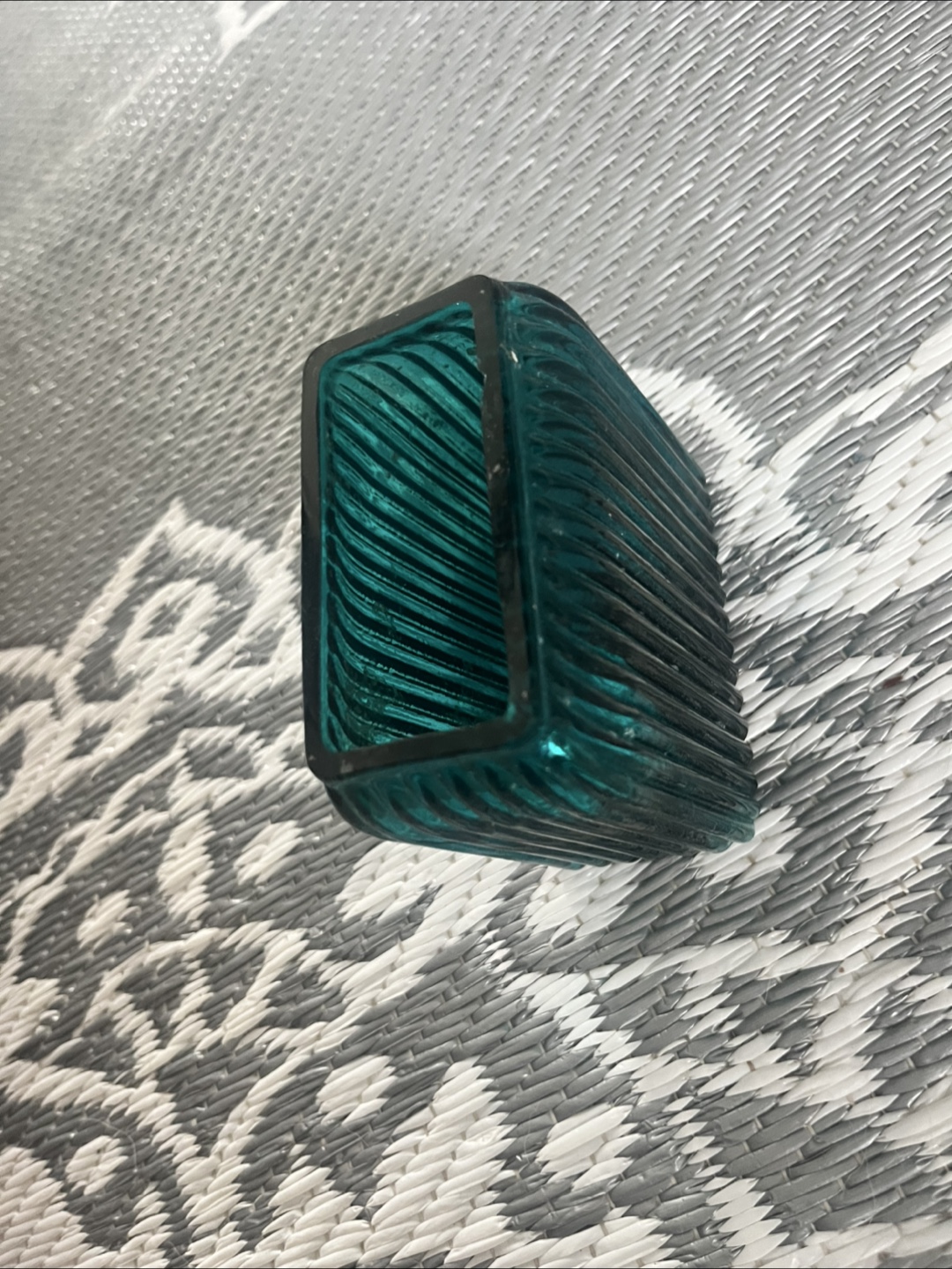 🧡Teal Glass Vase - photo 2