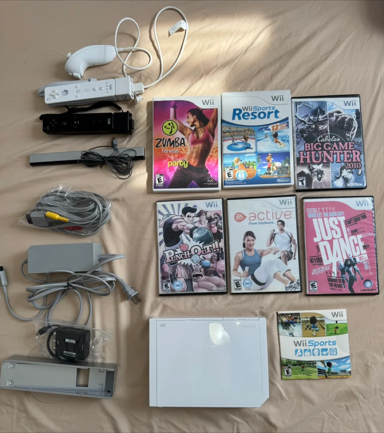 Nintendo Wii Console & Games Bundle thumbnail