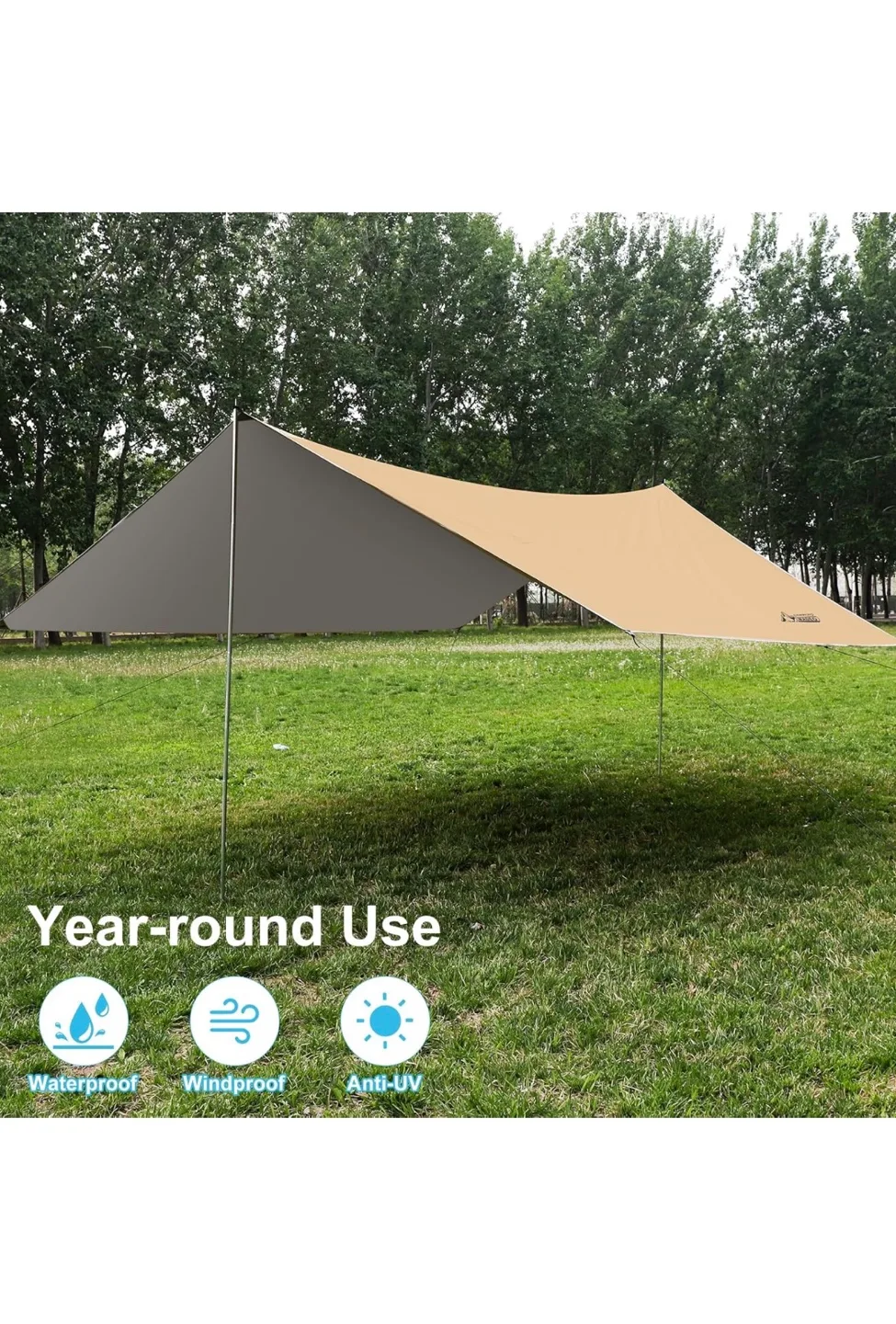 Camping Tarp Shelter - Waterproof & UV Protection thumbnail