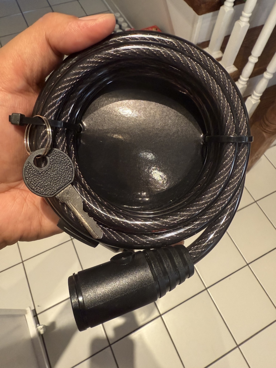 Bike Lock with Key - Black