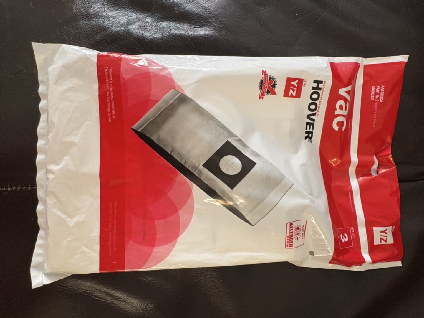 Hoover Vac Bags Style Y/Z - 3 Pack
