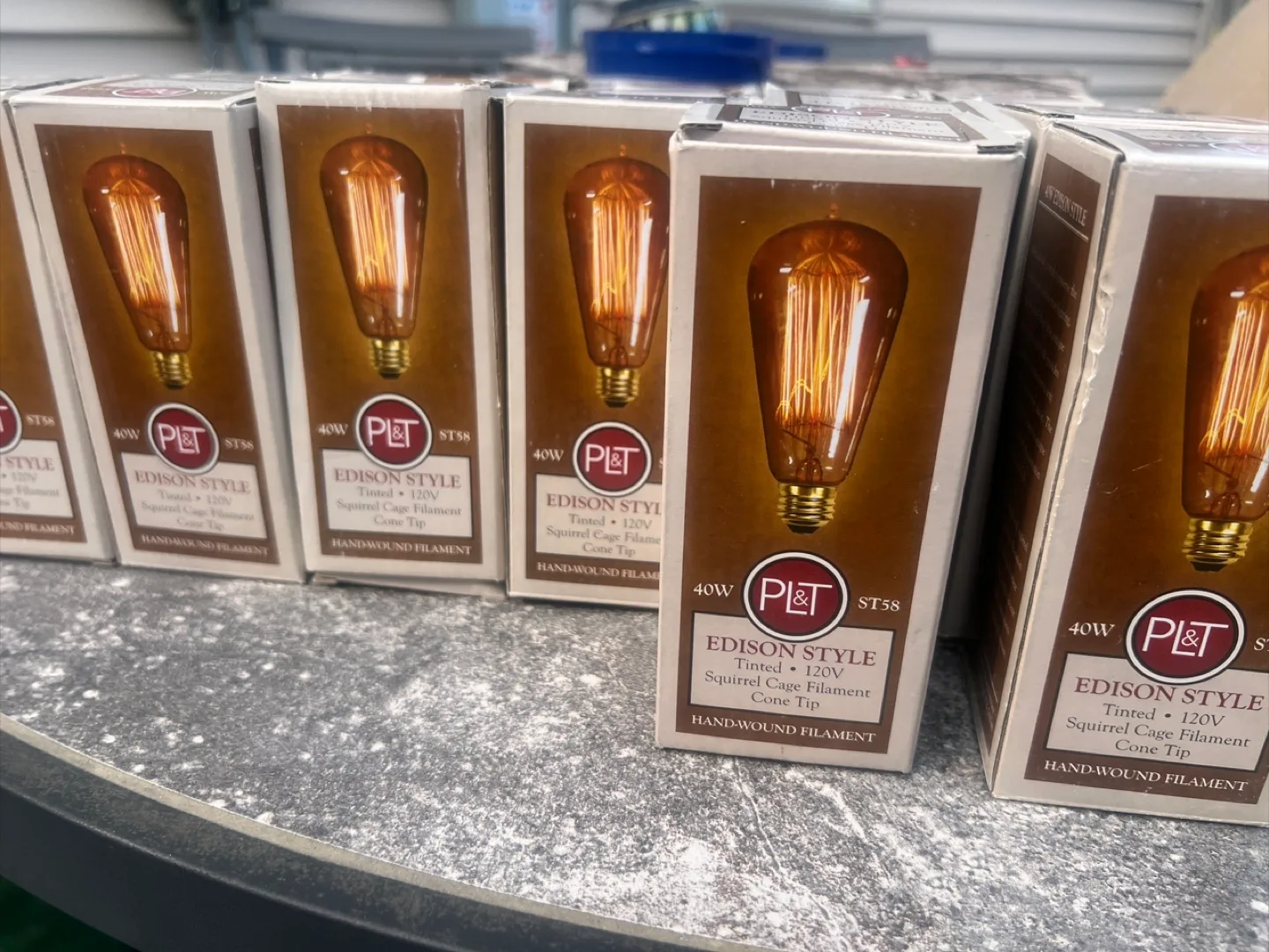 PL&T 40W Edison Style ST58 Light Bulb lot 26 image indicator(6)