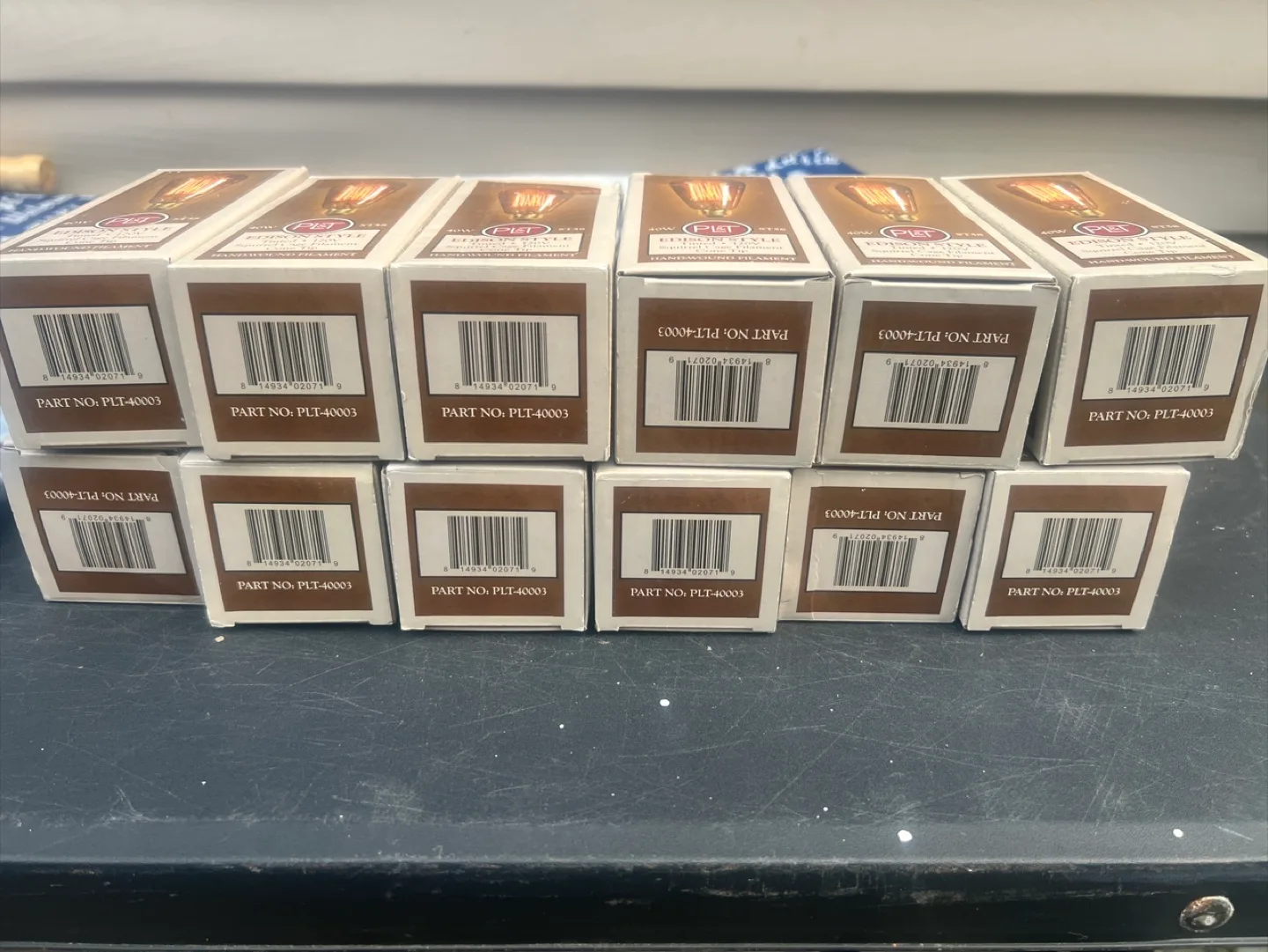 PL&T 40W Edison Style ST58 Light Bulb lot 26 image indicator(9)