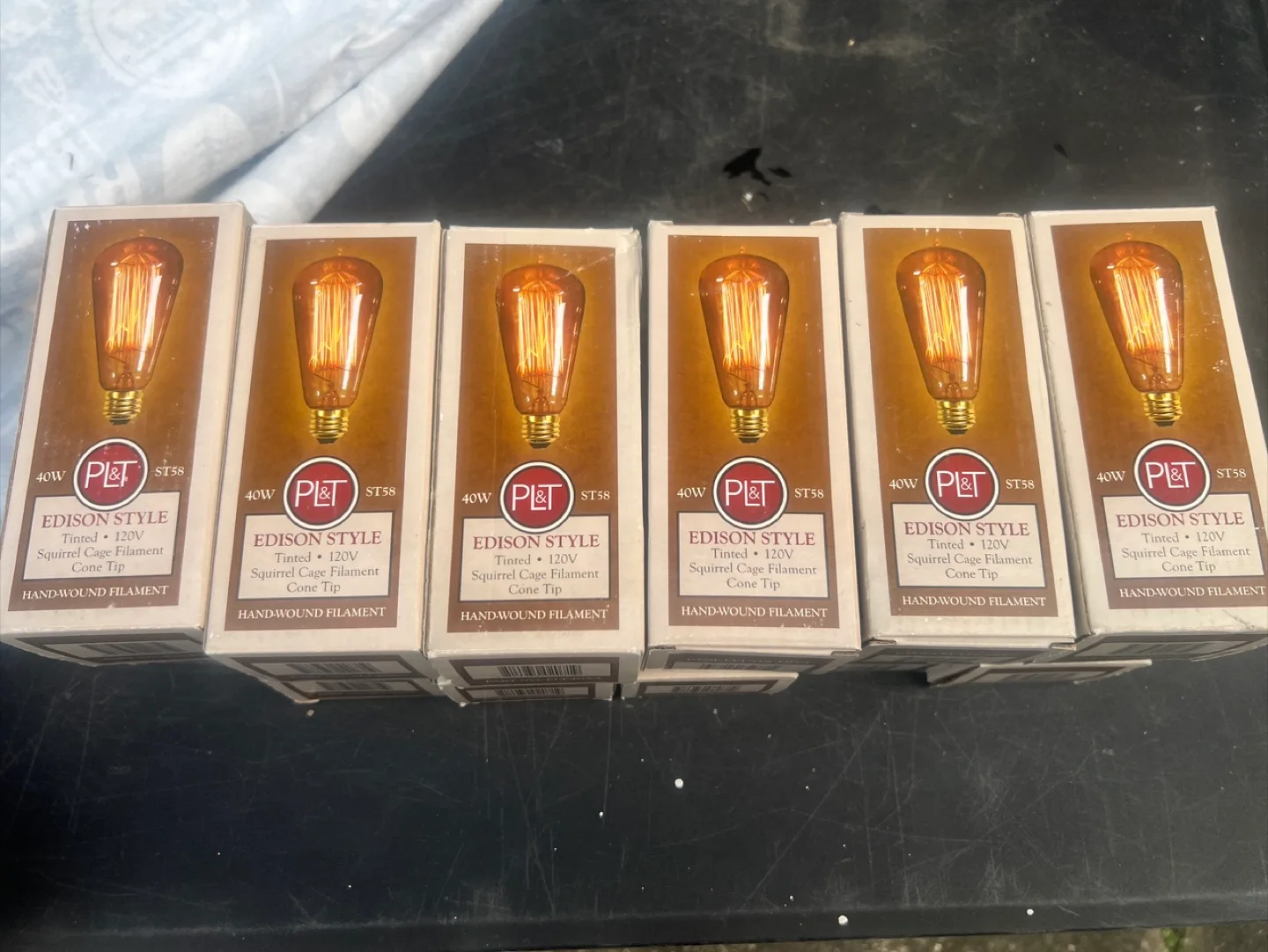 PL&T 40W Edison Style ST58 Light Bulb lot 26 image indicator(7)