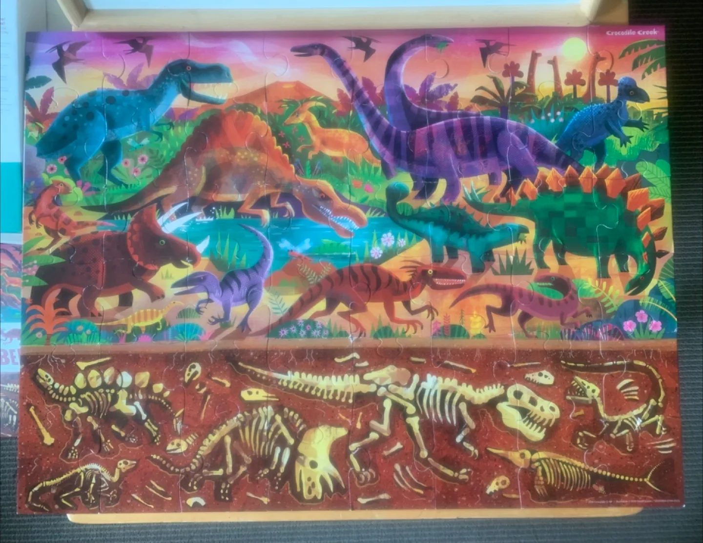 Crocodile Creek Above + Below Dinosaur World Puzzle 48 pieces thumbnail