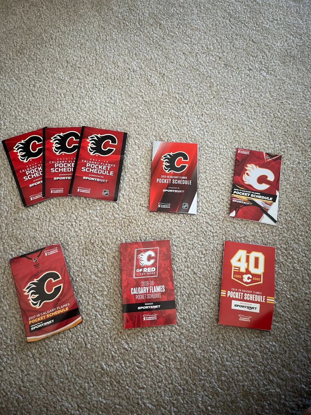 Calgary Flames Pocket Schedules 2014-2020 thumbnail