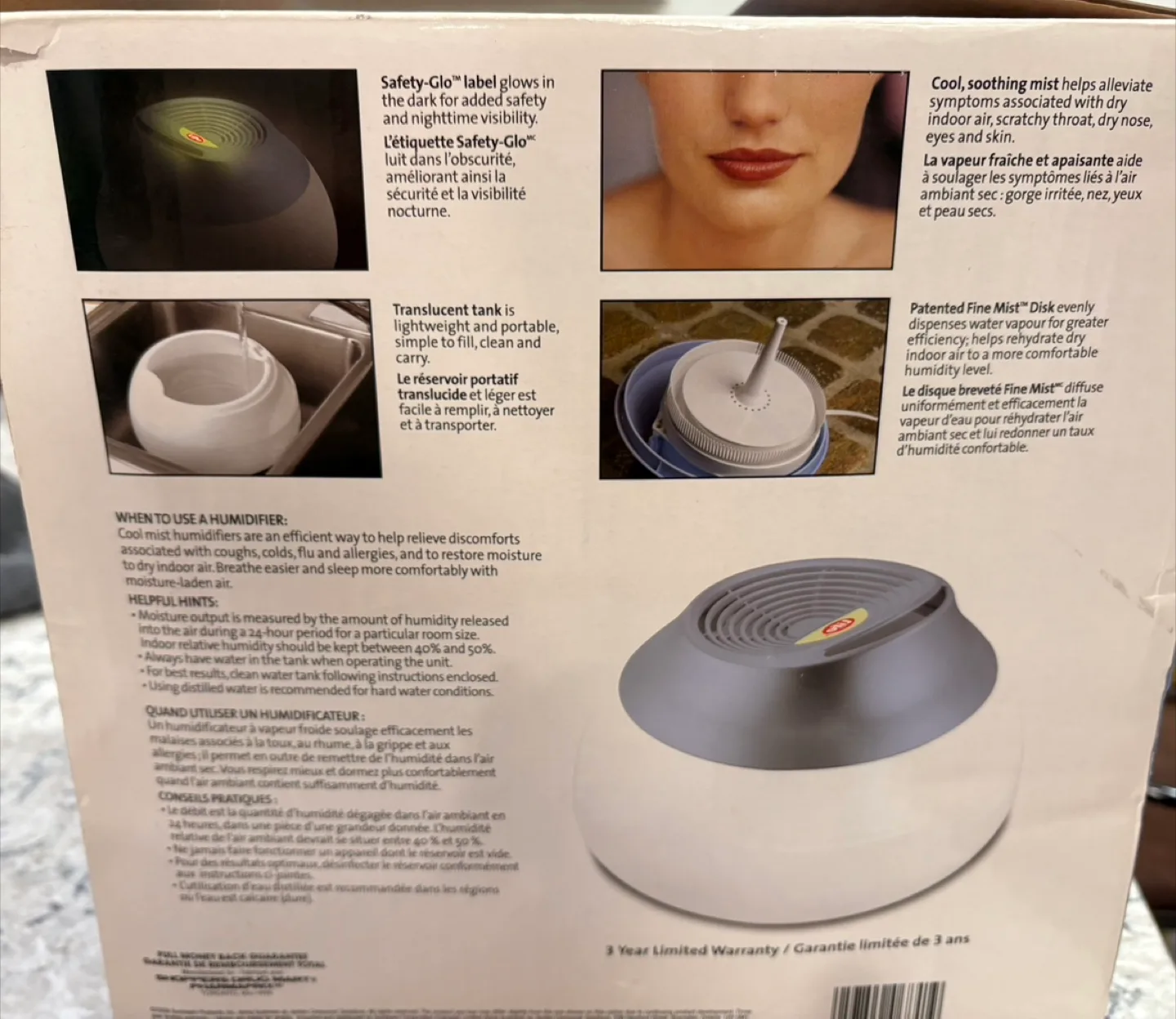 Life Cool Mist Humidifier - Like New! image indicator(2)
