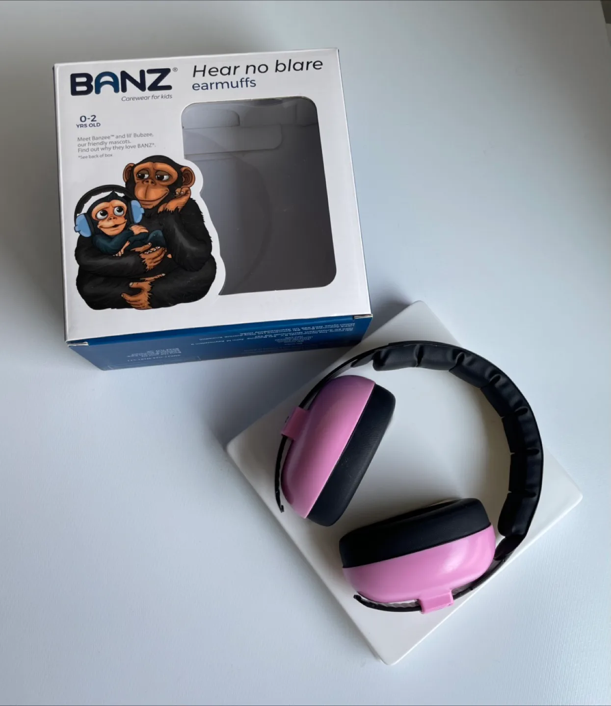 Banz Hear No Blare Earmuffs - Pink, 0-2 Yrs Old thumbnail