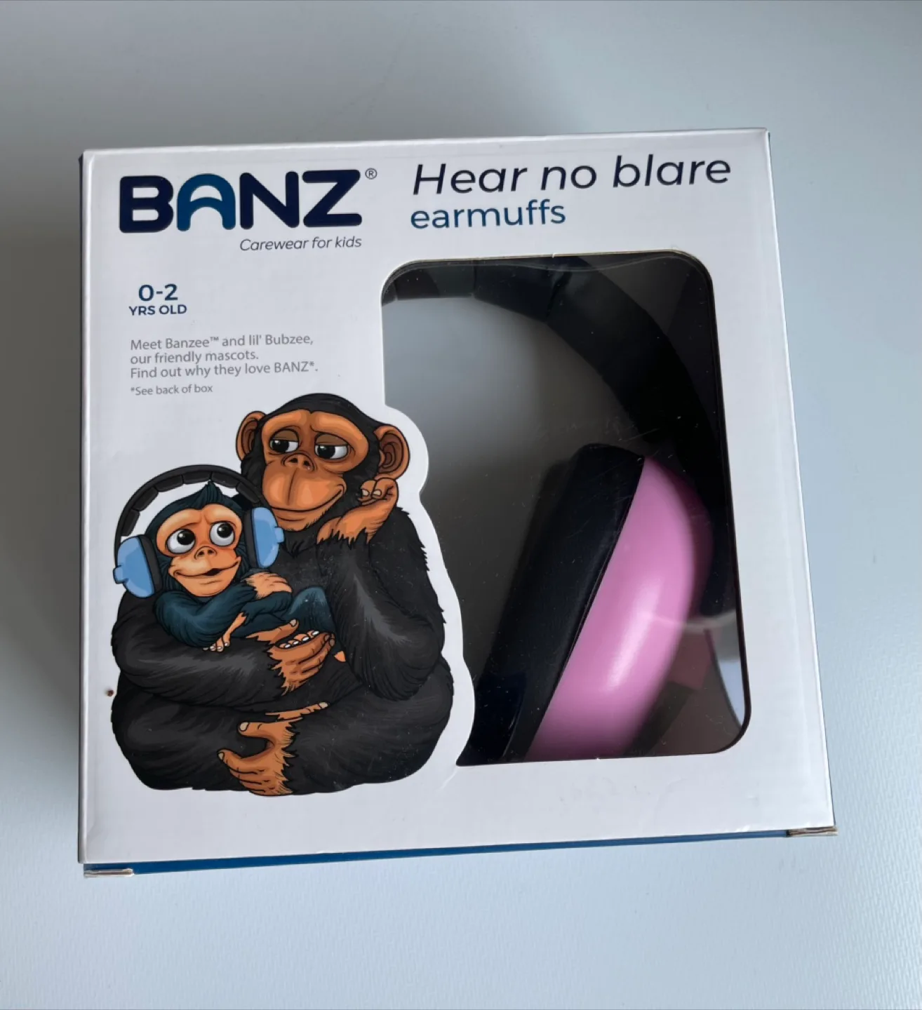 Banz Hear No Blare Earmuffs - Pink, 0-2 Yrs Old image indicator(4)