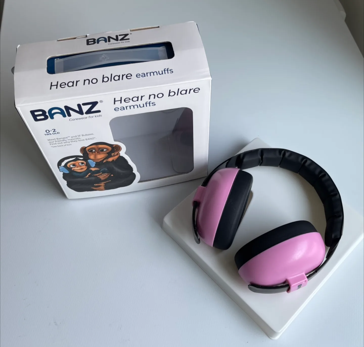 Banz Hear No Blare Earmuffs - Pink, 0-2 Yrs Old image indicator(2)