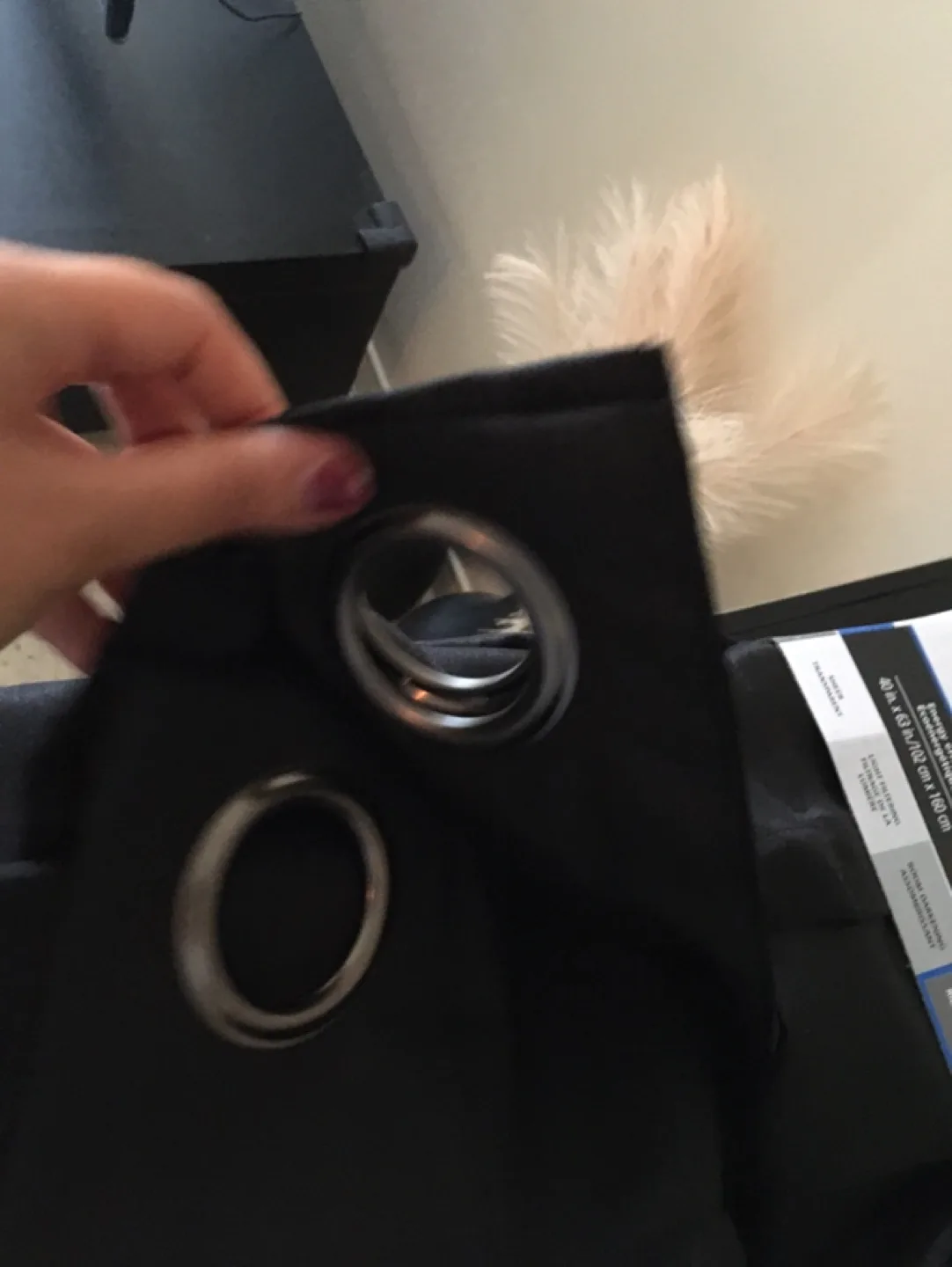 Mainstays Blackout Curtain Panel - 40x63 in image indicator(4)