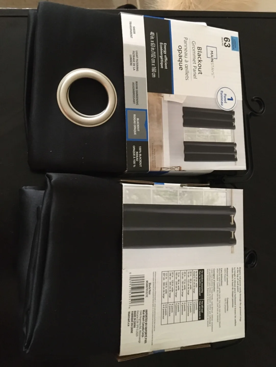 Mainstays Blackout Curtain Panel - 40x63 in image indicator(5)