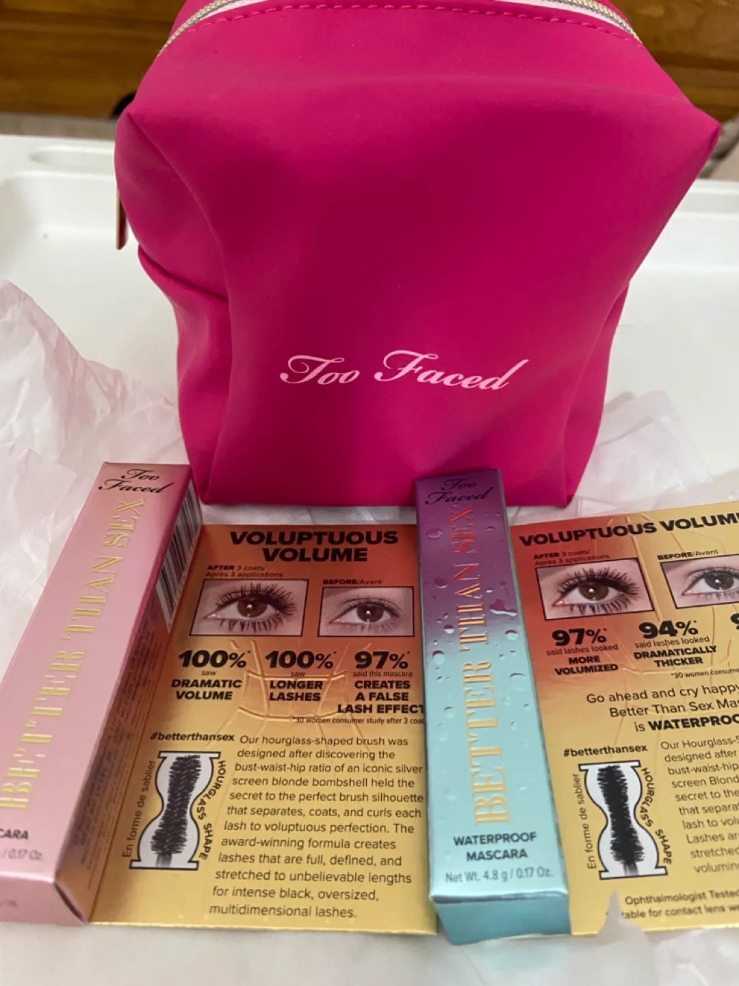 Too Faced Better Than Sex Mascara + Makeup Bag thumbnail