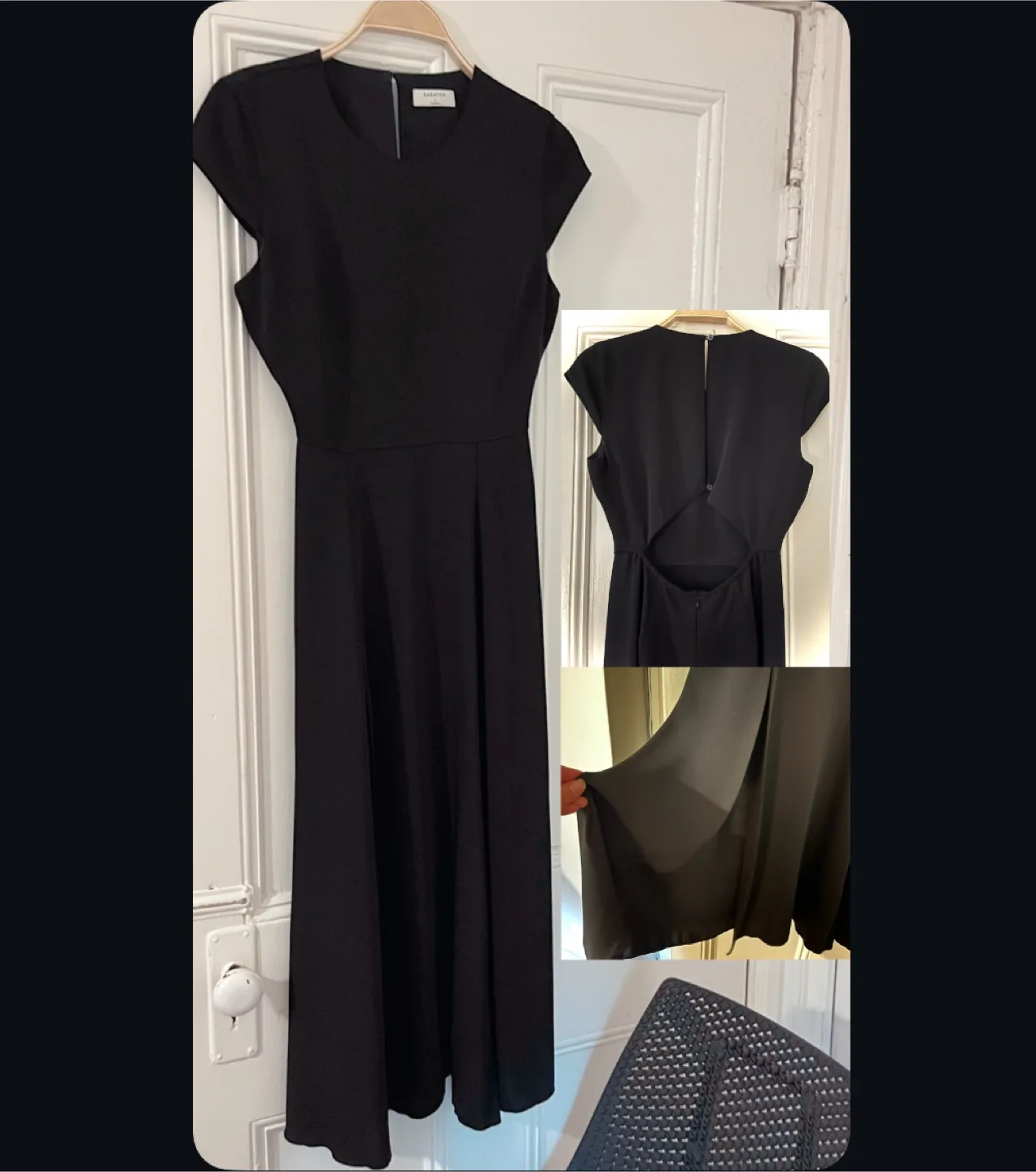 Aritzia Soft A-Line Black Maxi Dress Women’s 2 4 6 thumbnail
