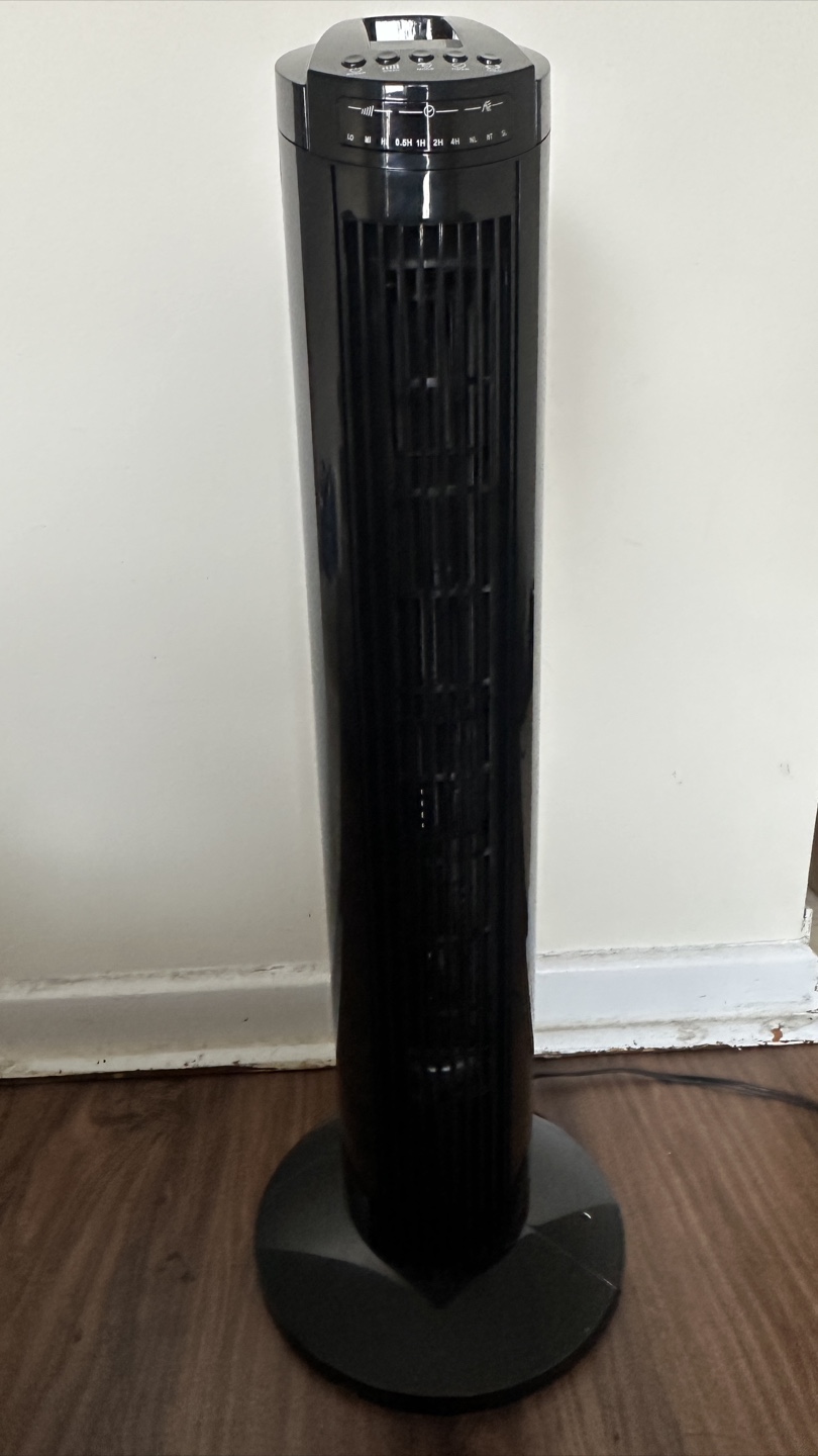 30" Tower Fan with Remote, Black - photo 3