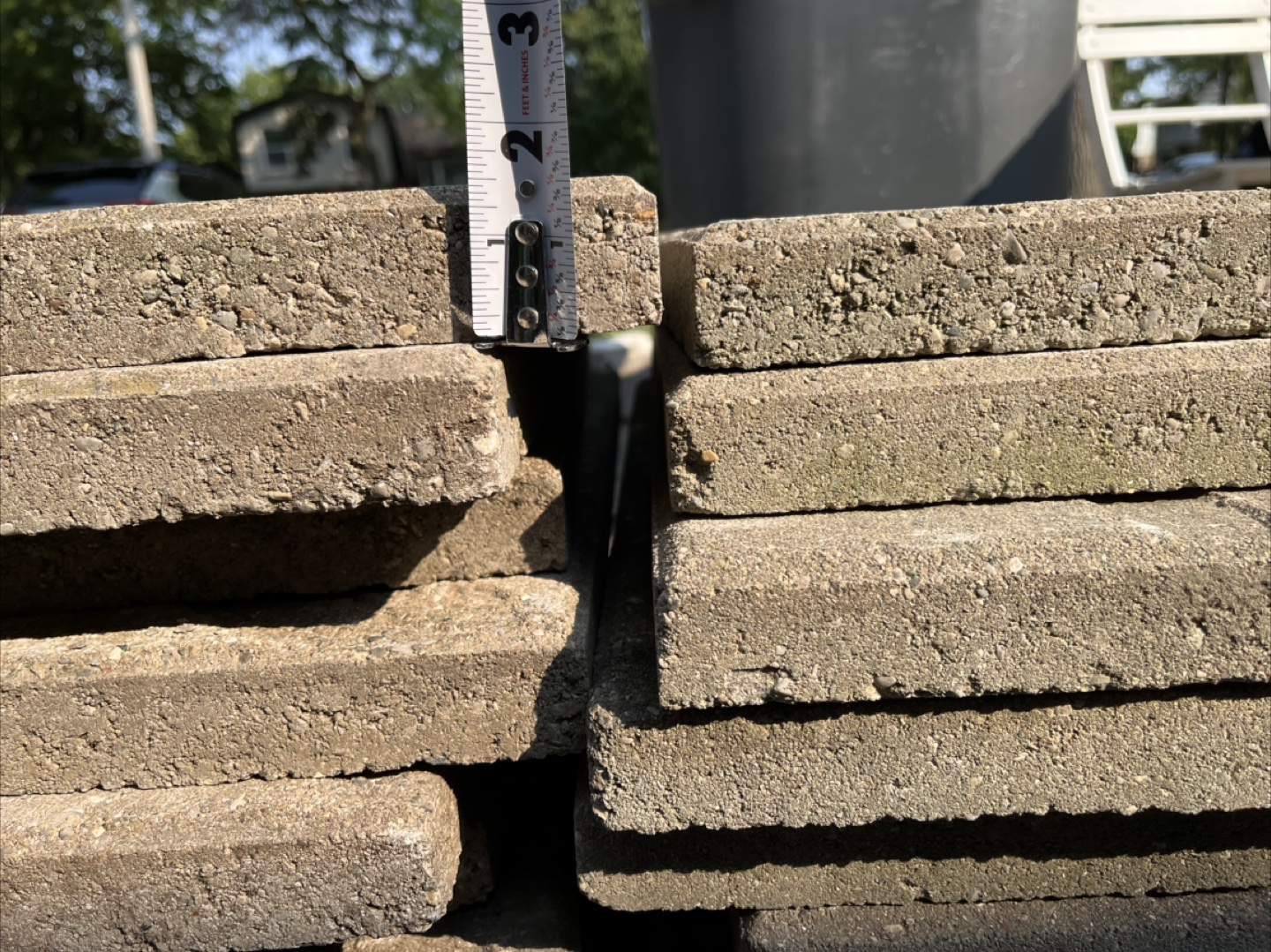 Nice Wavy Riven Designed Concrete Slab - 24x24x1.5 inches - photo 5
