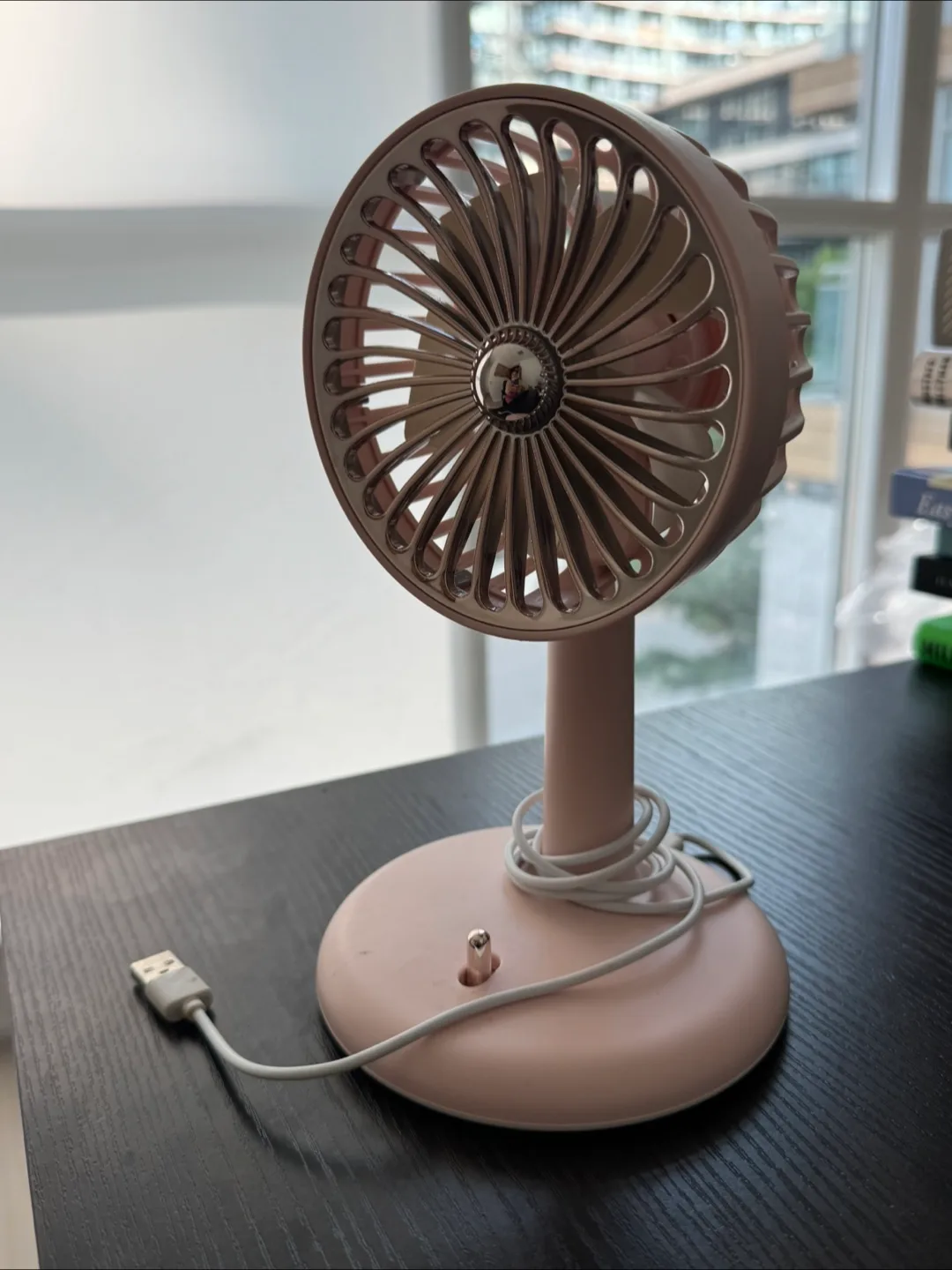 Pink Portable Desk Fan thumbnail