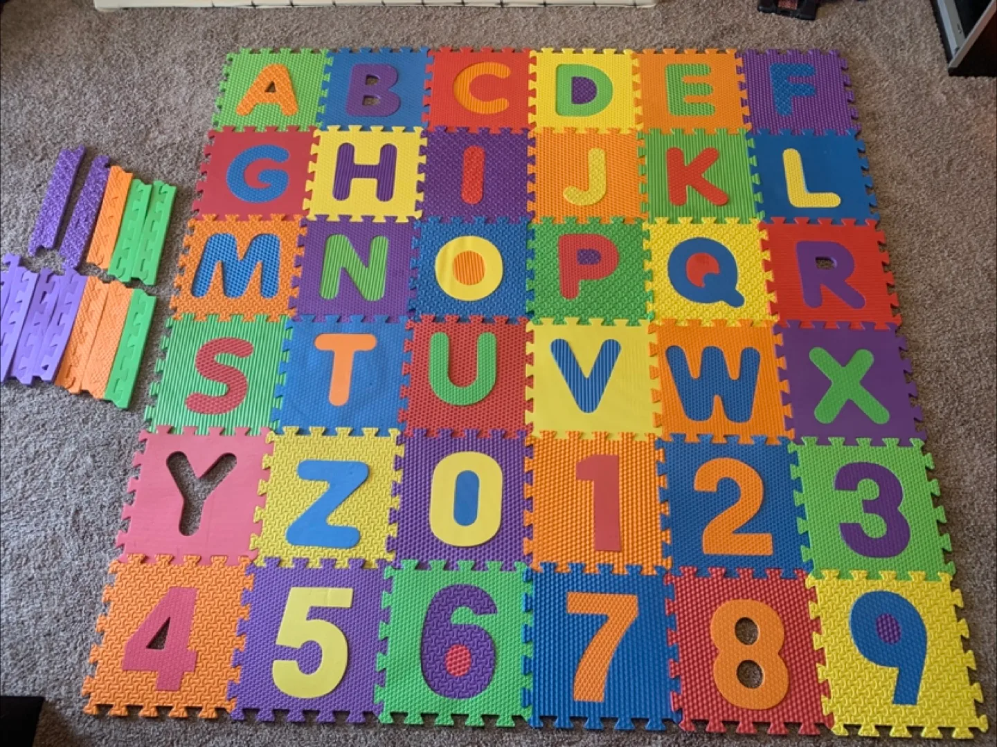Alphabet & Number Foam Play Mat