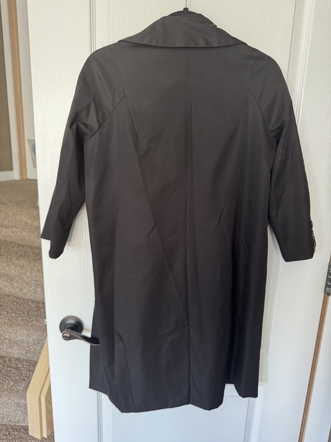 Chloé Black Trench Coat Size M - photo 2