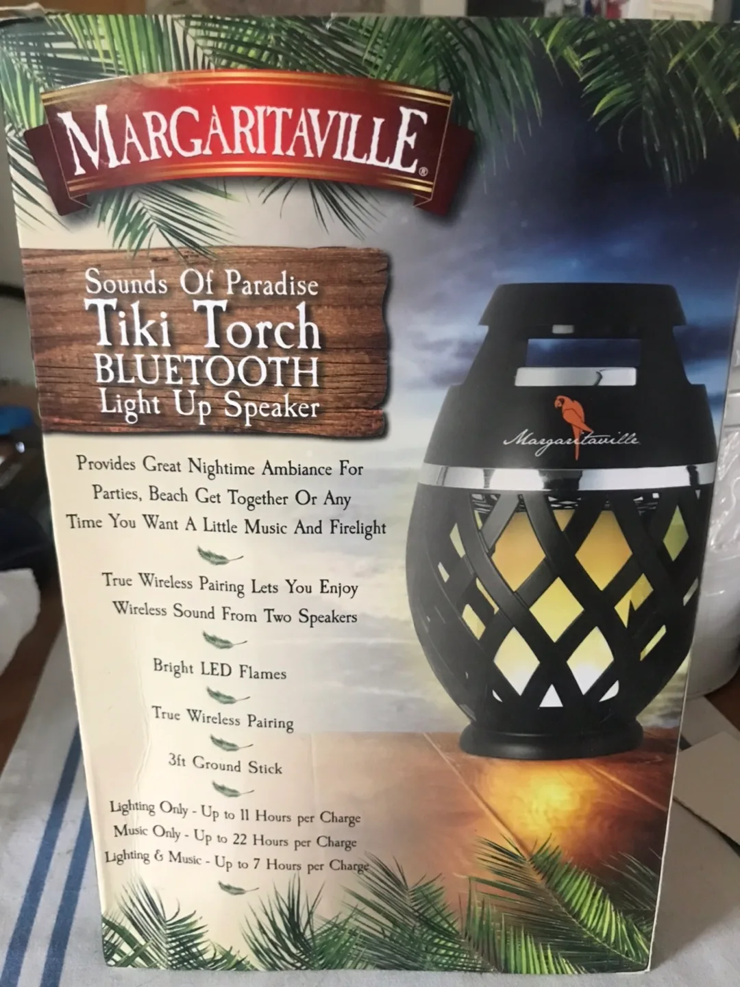 Margaritaville Tiki Torch Bluetooth Light Up Speaker thumbnail