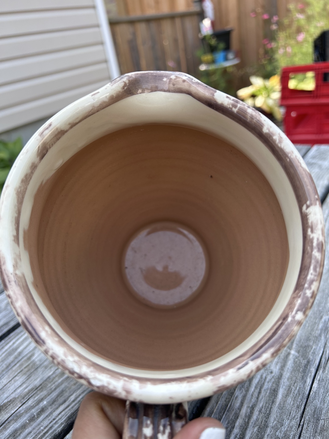 Ceramic Pitcher with Leaf Design - photo 3