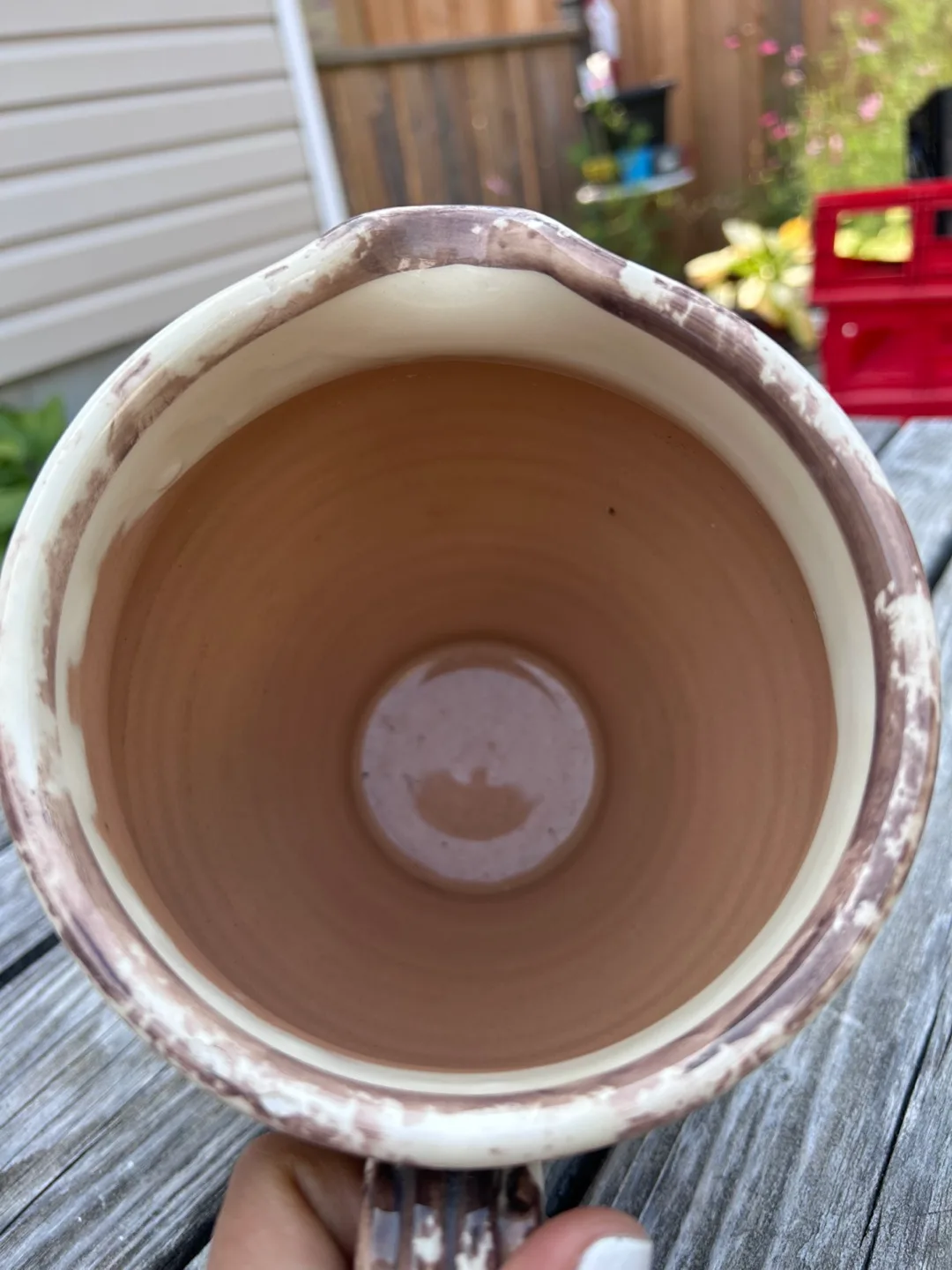 Ceramic Pitcher with Leaf Design image indicator(3)