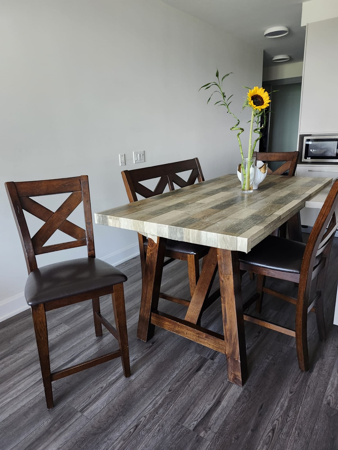Dining Table with 4 Chairs and 1 bench - photo 3