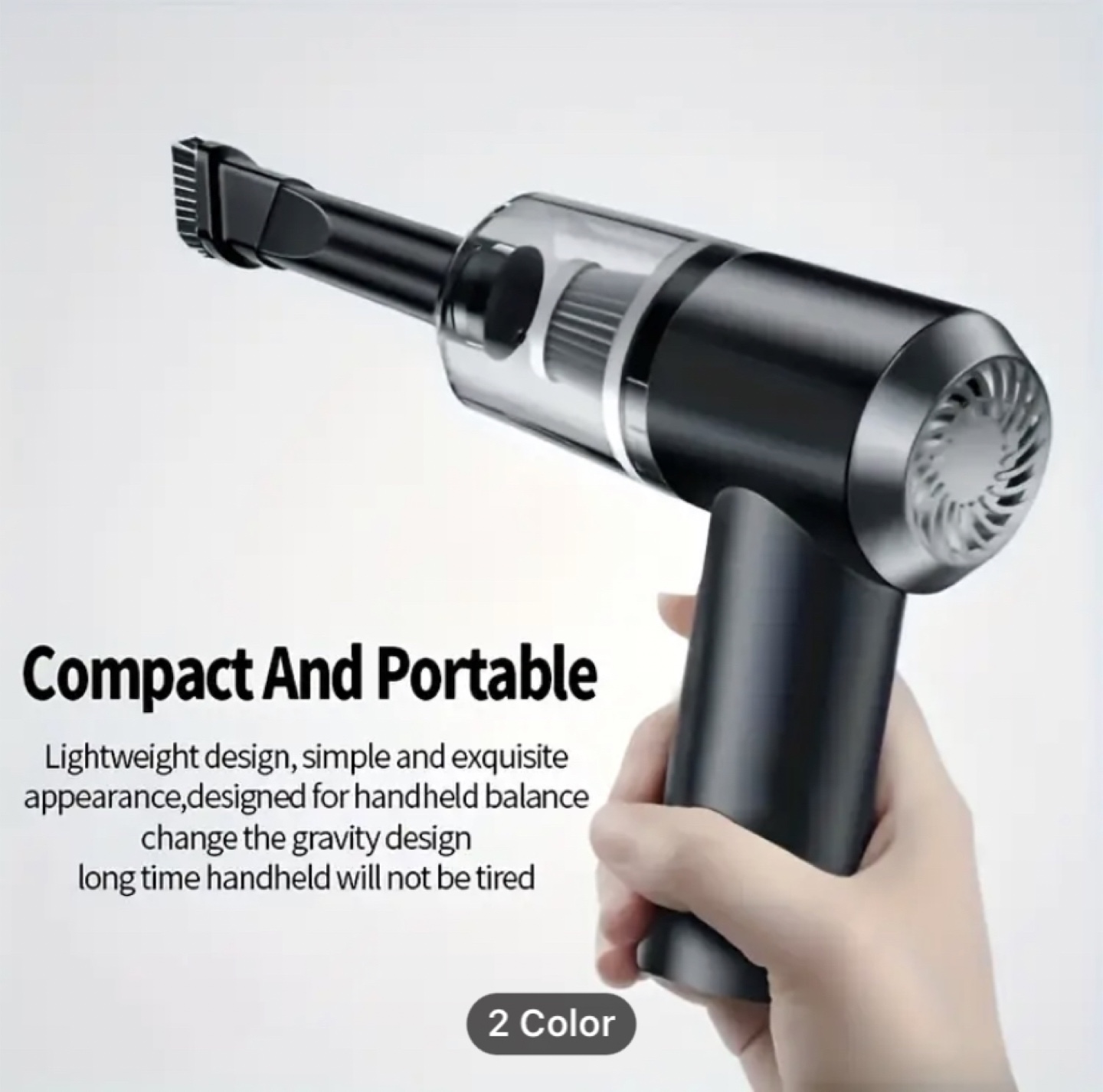 Portable Car Vacuum - Strong Suction - photo 2