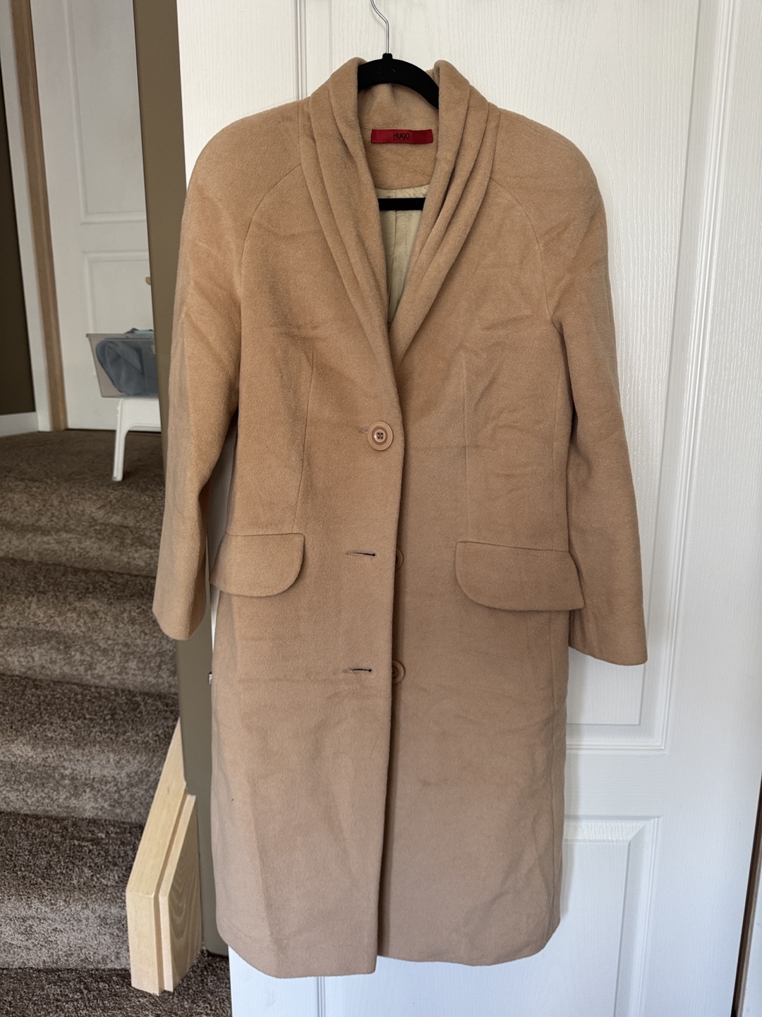 Hugo Boss Cashmere Coat - Size S/M
