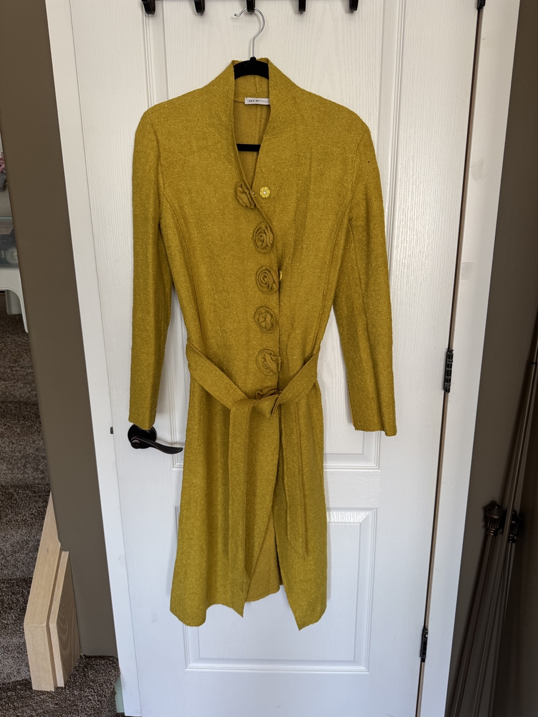 See by Chloé Wool Blend Coat Size S