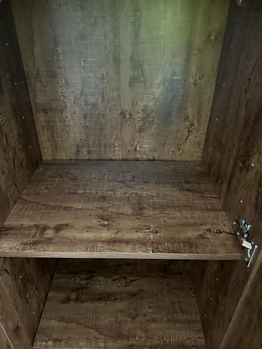 Tall Brown Wooden Storage Cabinet - photo 4
