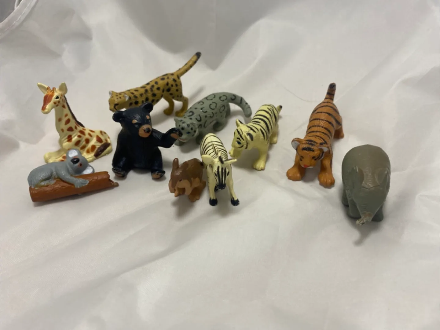 Lot Of 10 1997 K&M INT. Miniature Toy Plastic Animal Figures thumbnail