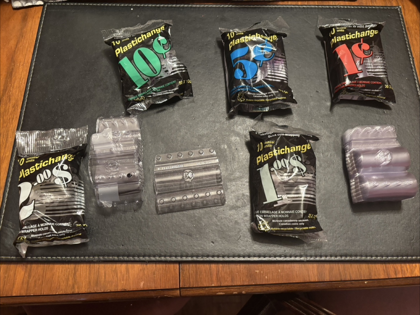 Plastichange Quick Coin Wrappers -$1 each or all for $7