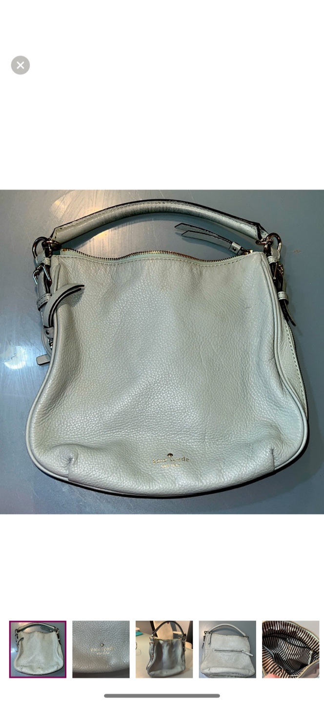 Kate Spade Grey Leather Handbag