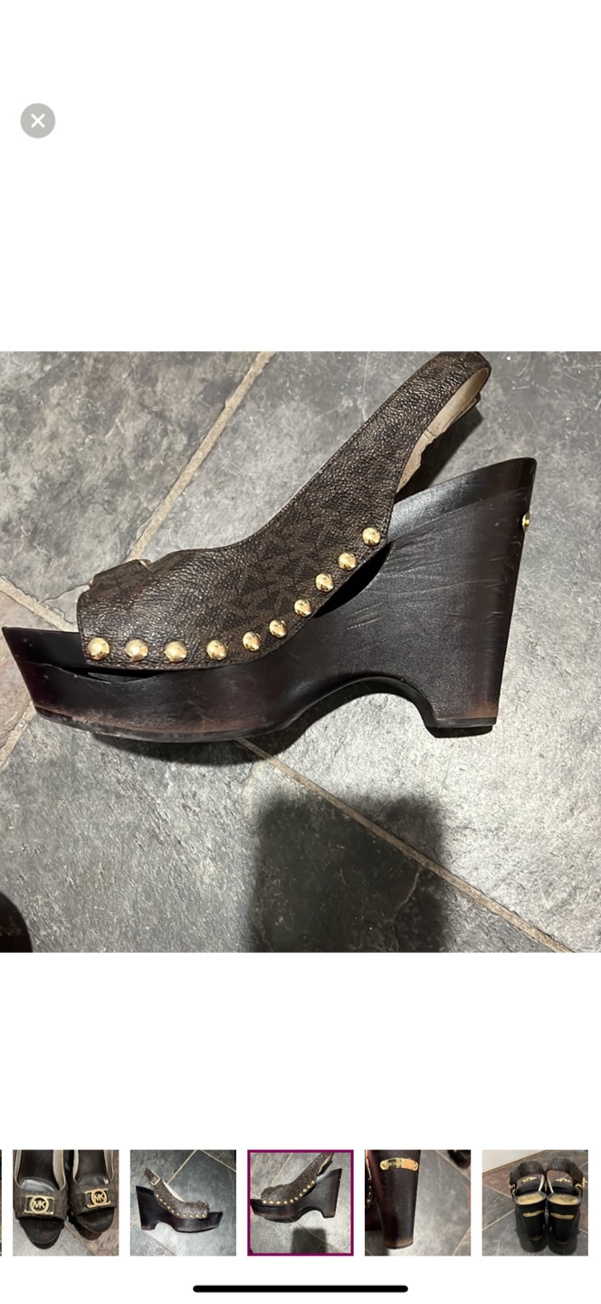 Michael Kors Brown Wedge Sandals - photo 3