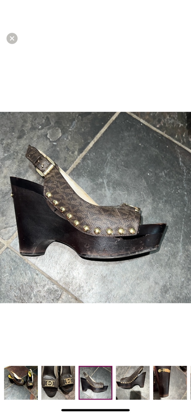 Michael Kors Brown Wedge Sandals - photo 4