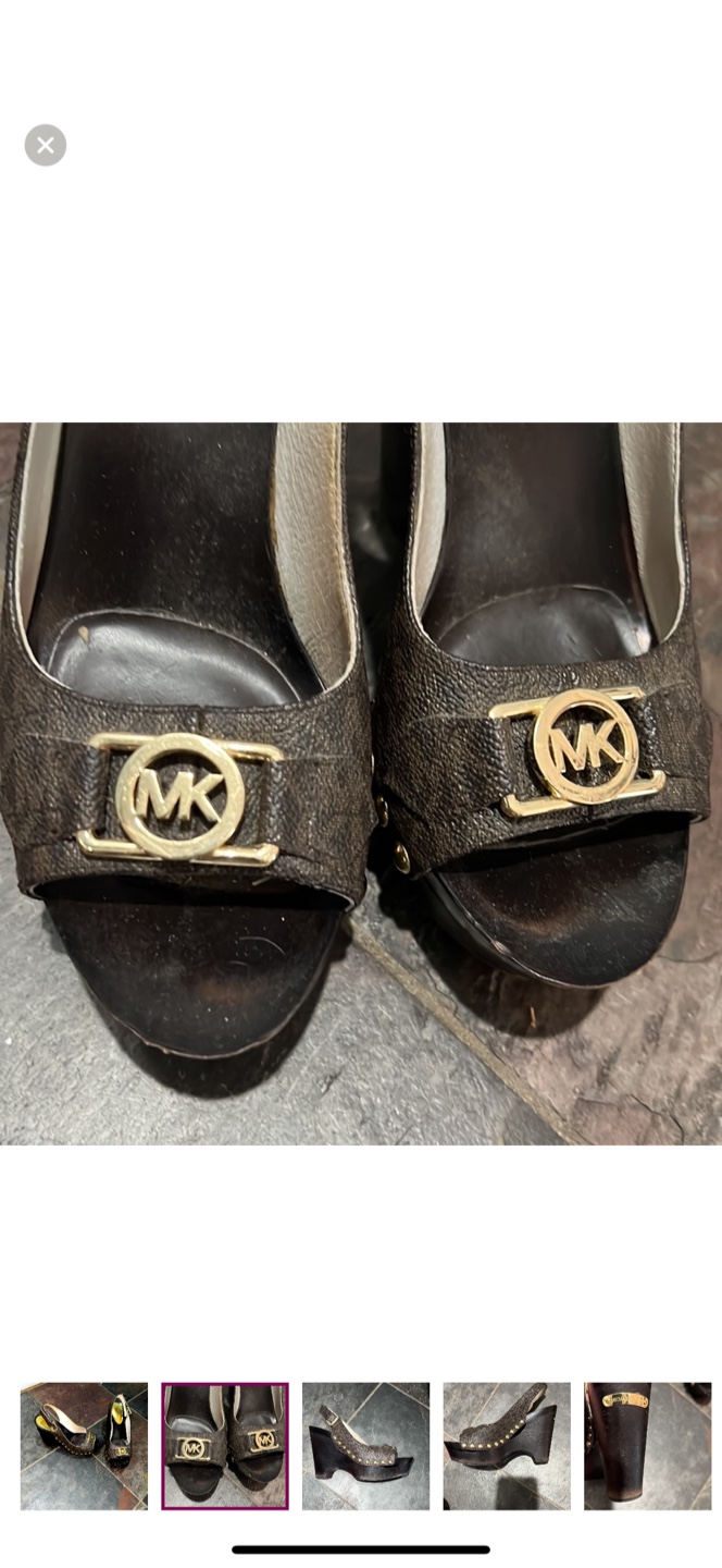 Michael Kors Brown Wedge Sandals - photo 2