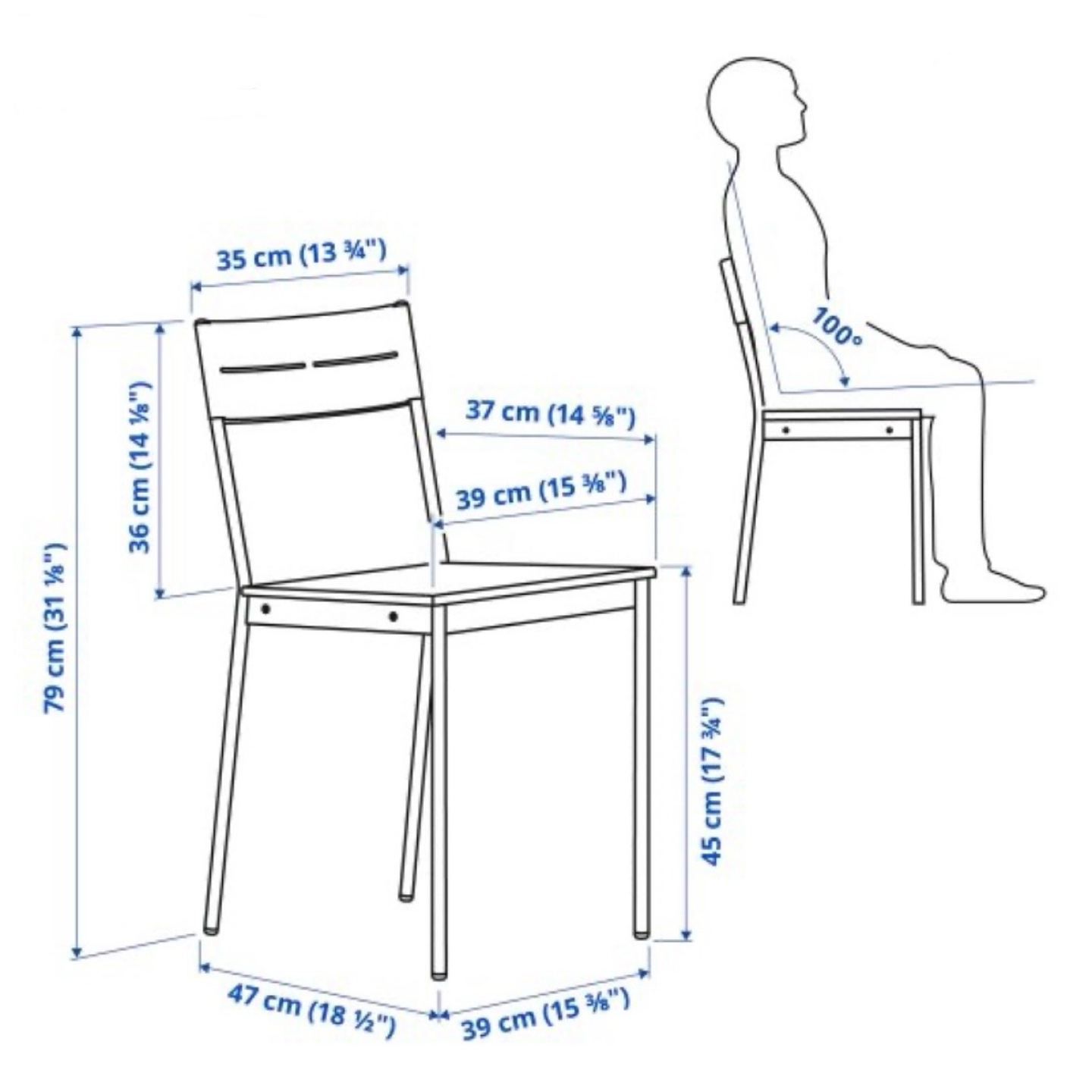 IKEA SANDSBERG Chairs - Black/Brown - photo 4