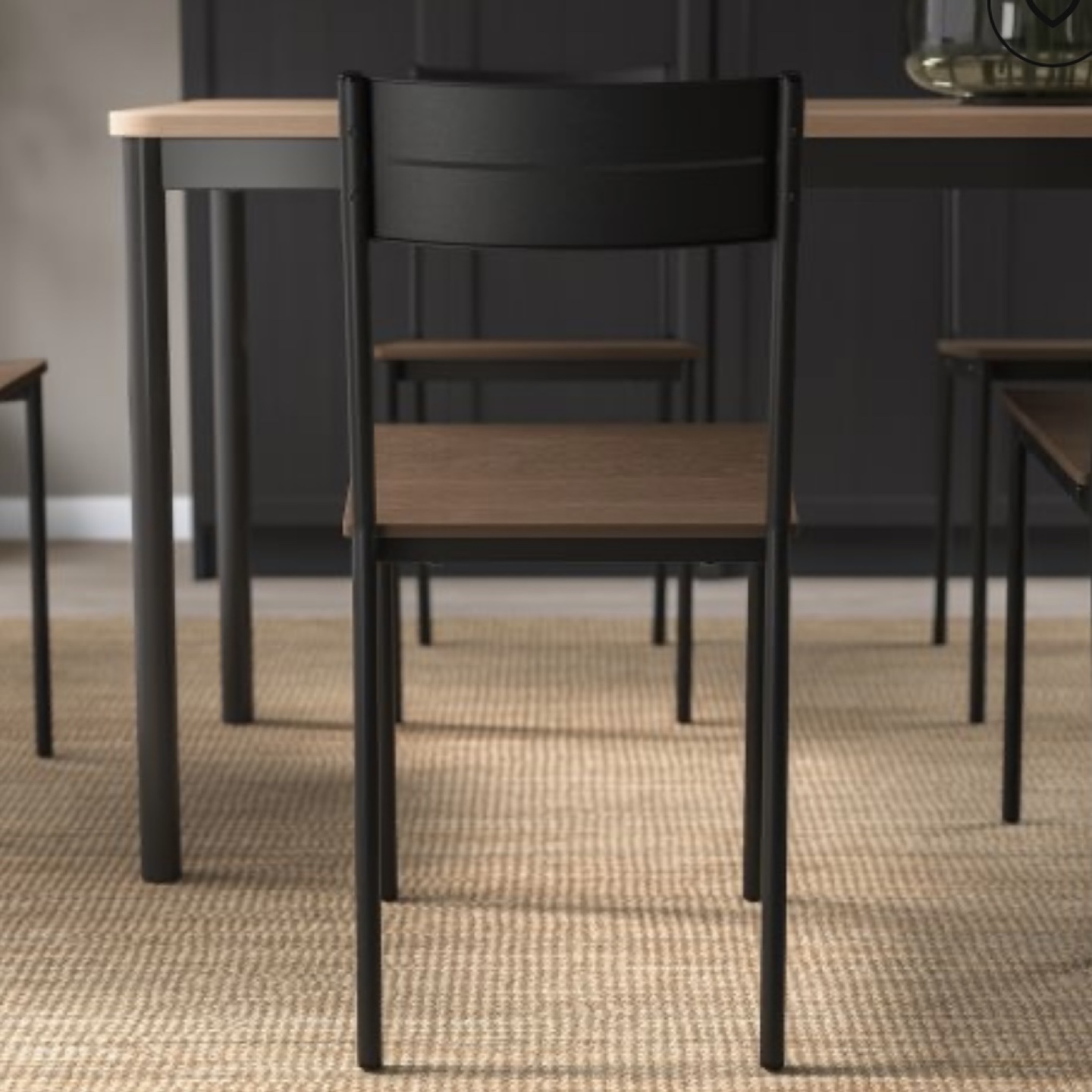 IKEA SANDSBERG Chairs - Black/Brown