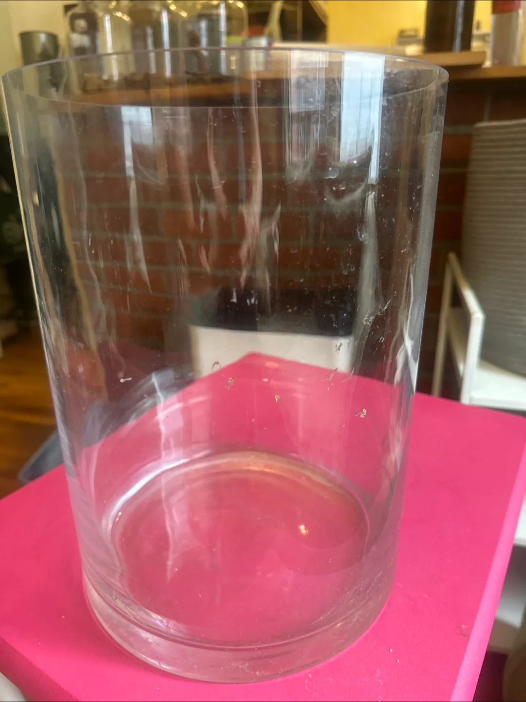 Clear Glass Cylinder Vase thumbnail