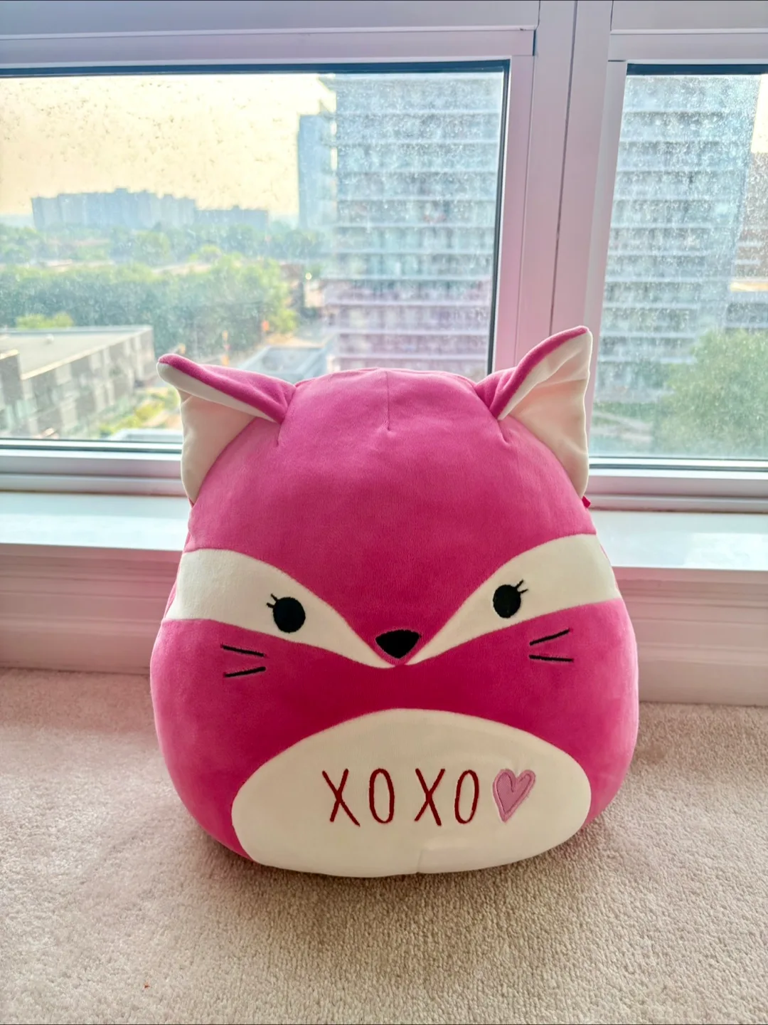 Pink Squishmallow Fox - XOXO thumbnail