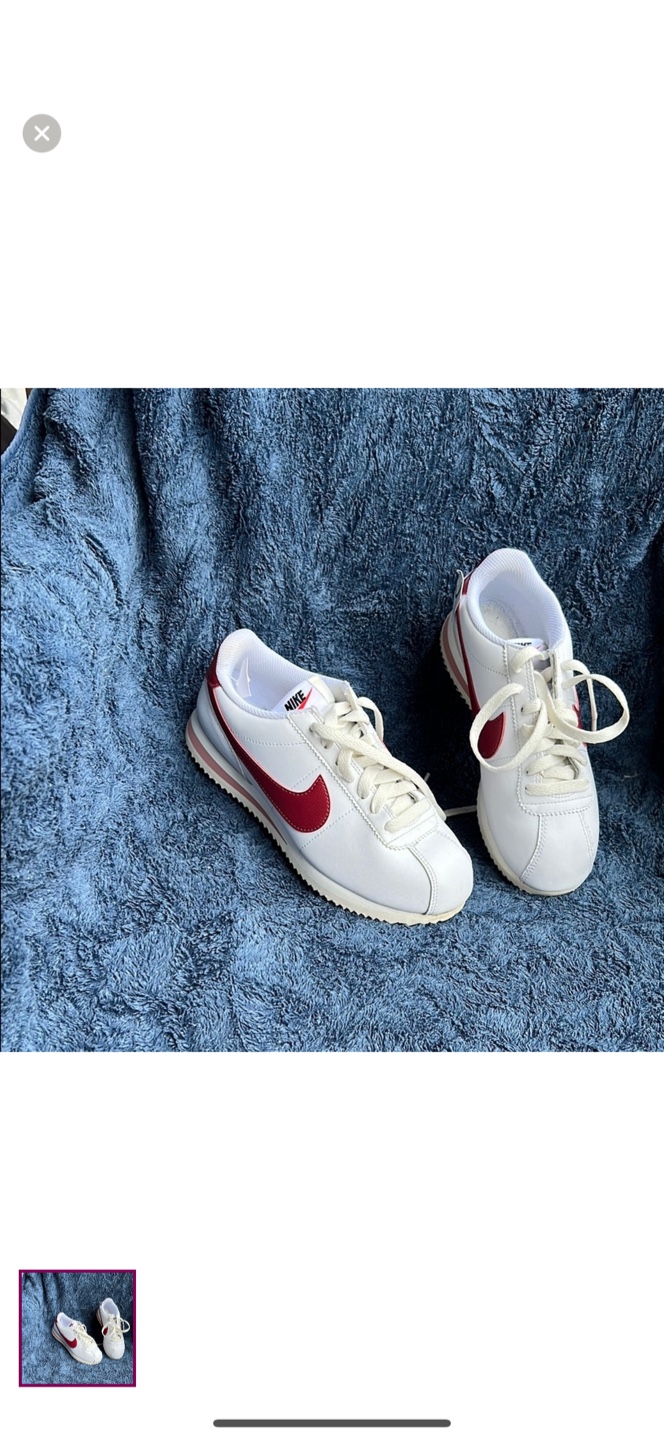 Nike Cortez White & Red Sneakers