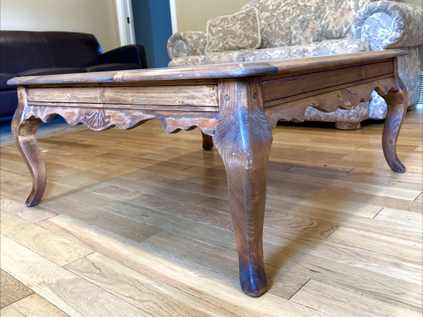 Vintage Solid Wood Square Coffee Table (CAN DELIVER) - photo 4