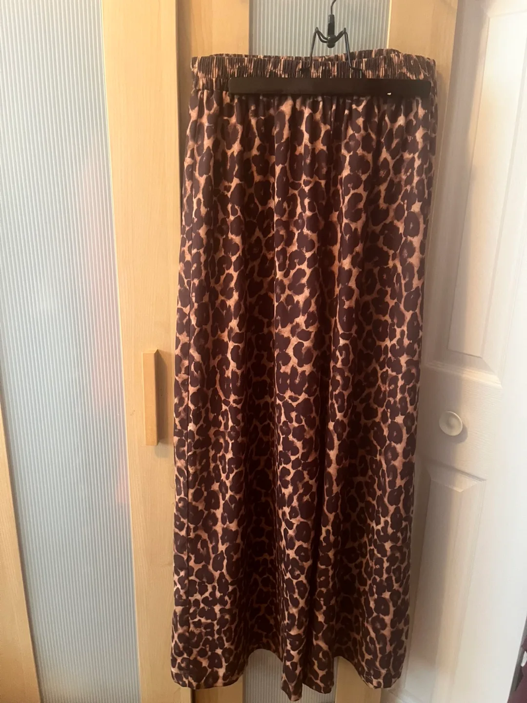 Cider Leopard Print Wide Leg Pants, Size XL thumbnail