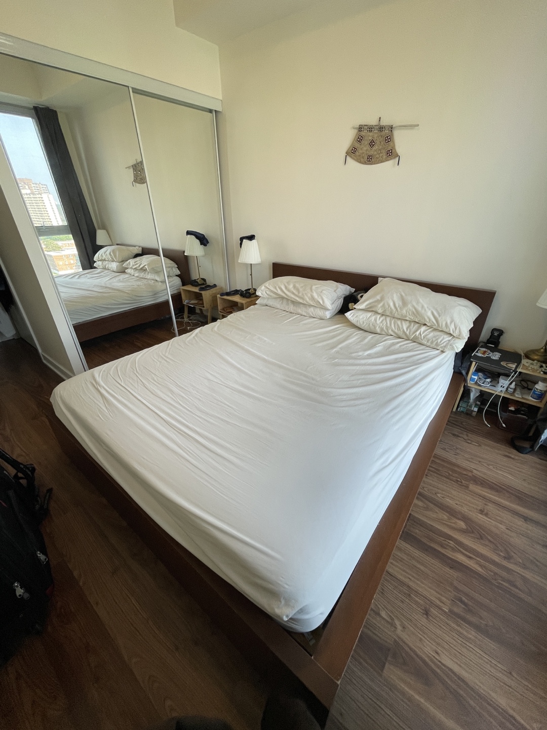 URGENT SALE: IKEA MALM Queen Bed Frame - Dark Brown - photo 2