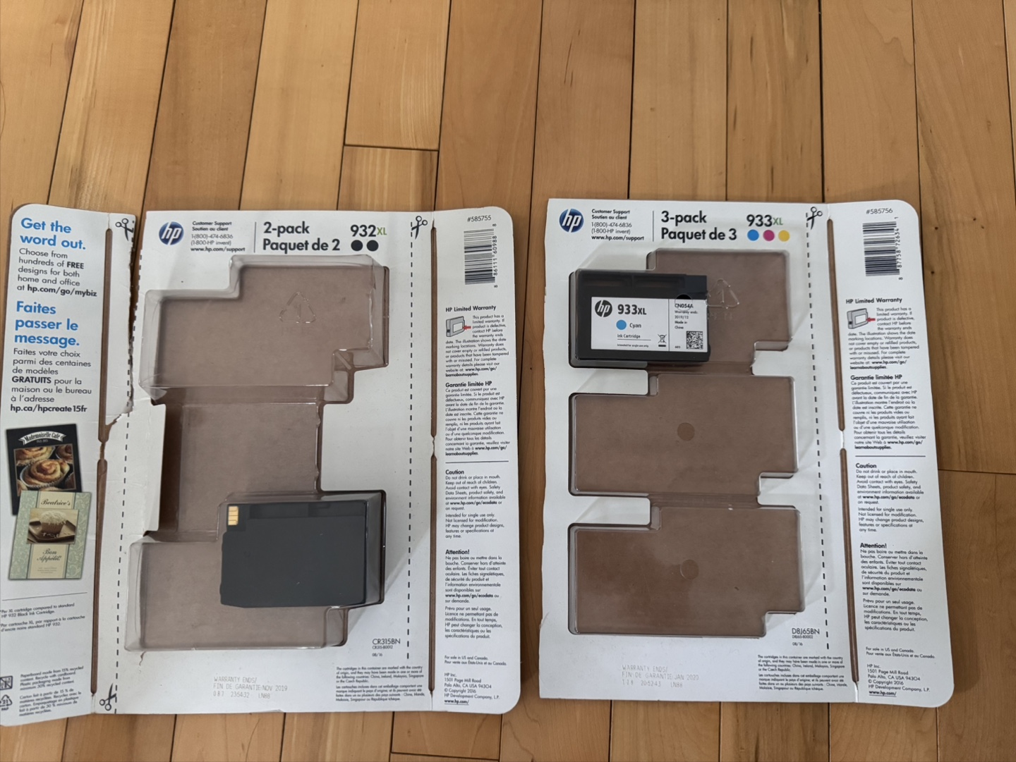 HP 932XL & 933XL Ink Cartridges - Black & Colour - photo 3