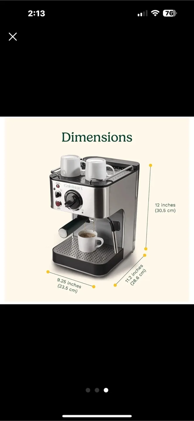 Cuisinart Espresso Machine image indicator(6)
