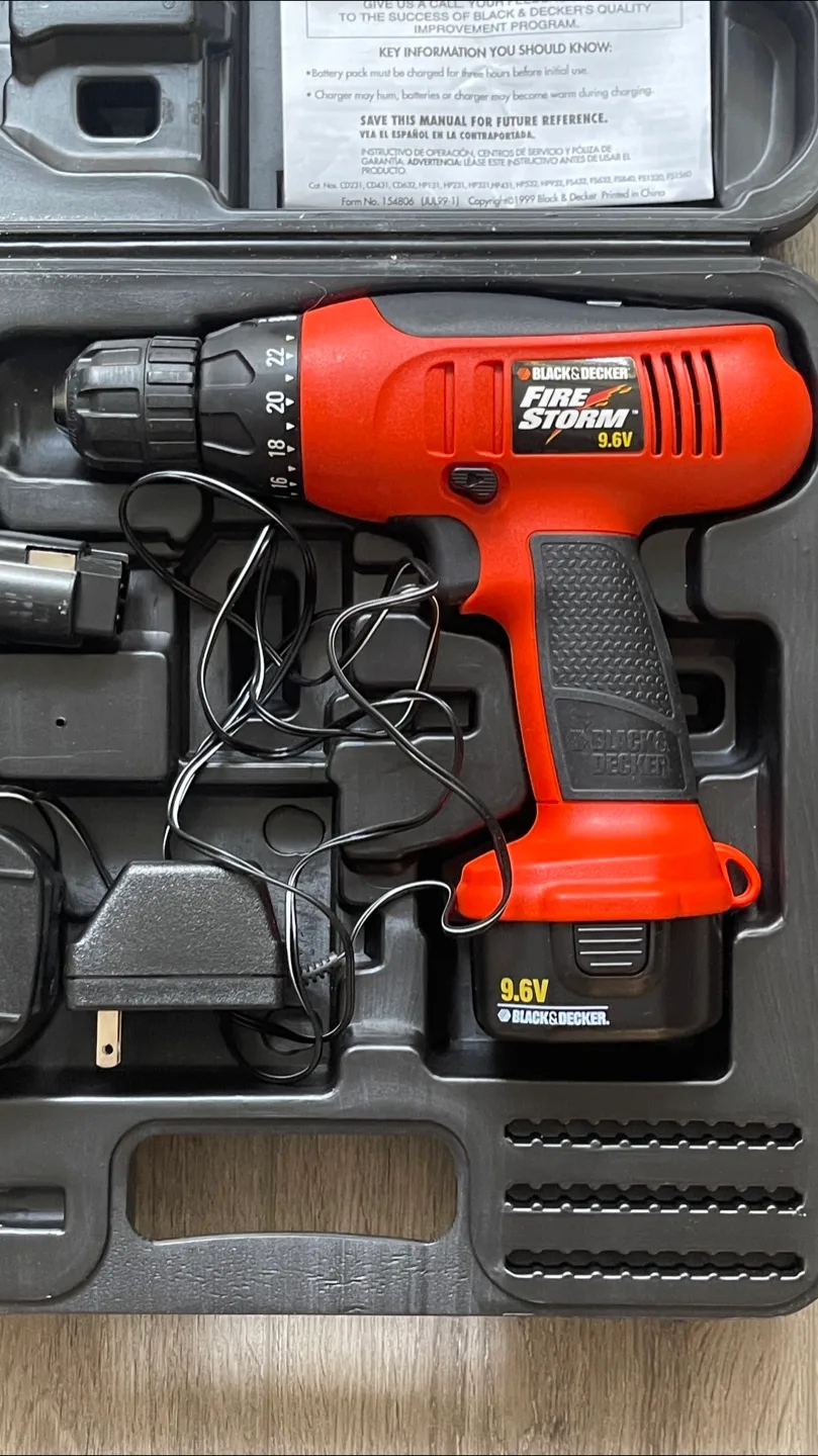 Black & Decker Firestorm 9.6V Cordless Drill image indicator(2)
