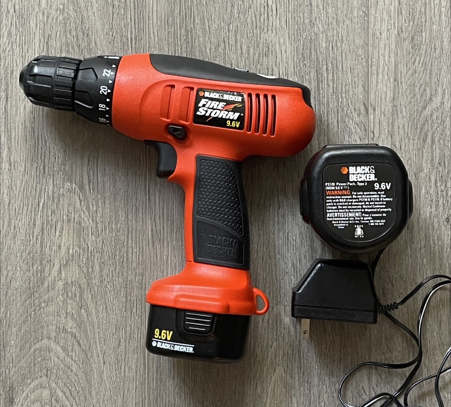 Black & Decker Firestorm 9.6V Cordless Drill - photo 5