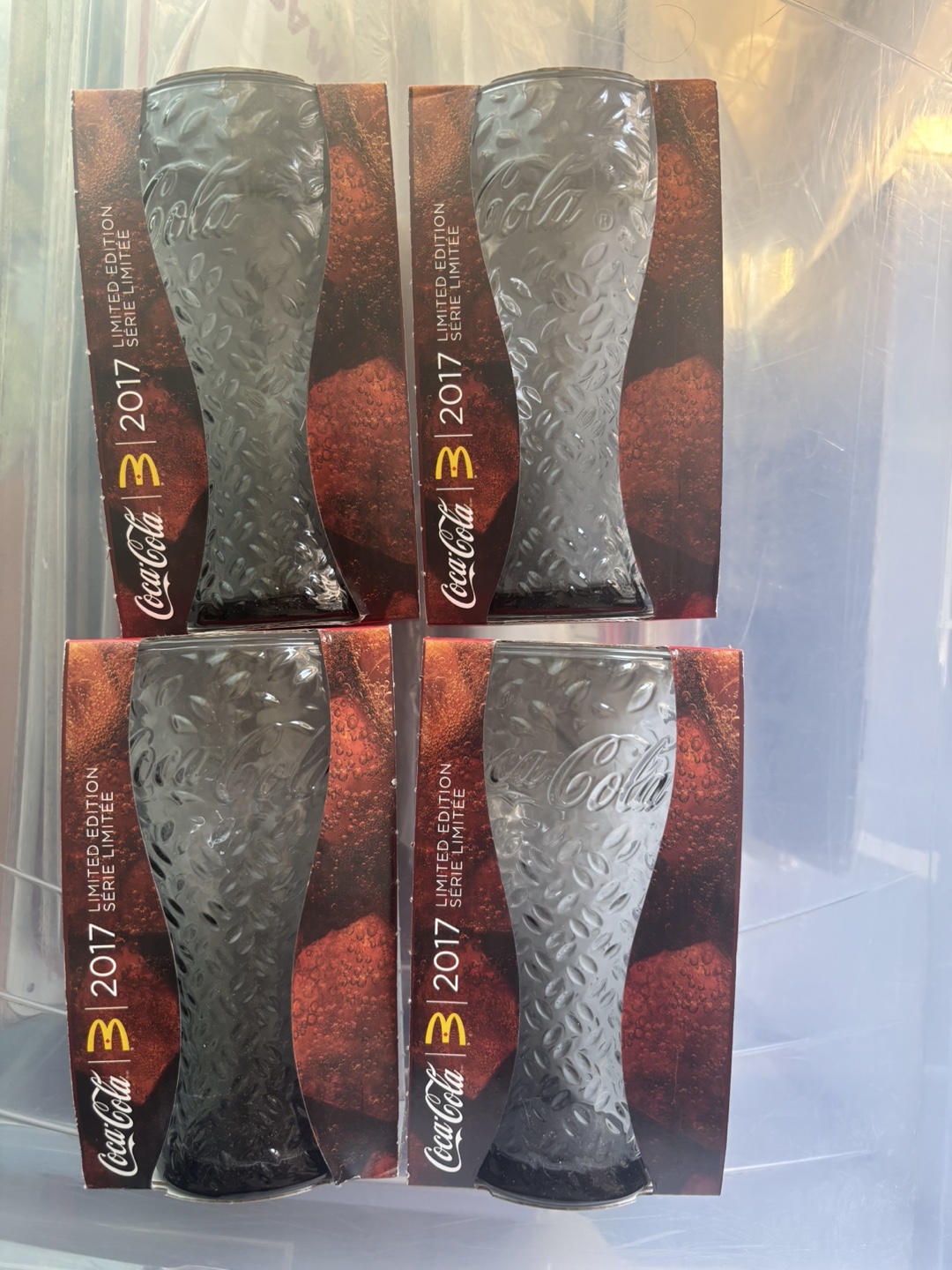 Coca-Cola McDonald's 2017 Limited Edition Glasses